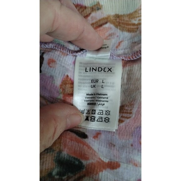 Lindex Smocked Long Sleeve in Floral Breeze womens size M/L - Picture 11 of 11
